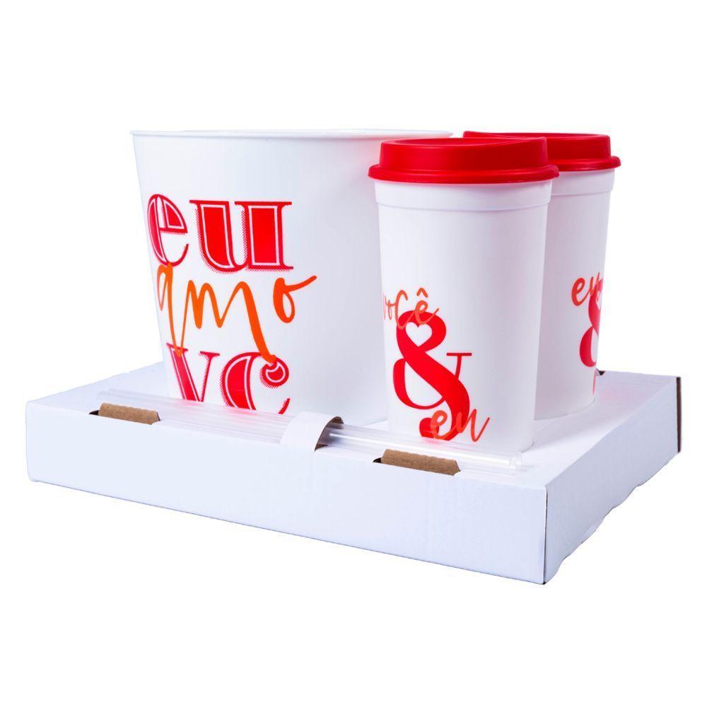 Noite De Cinema: Kit Romântico Com Almofada Aconchegante E Gourmet De Pipoca Para Casais - 7