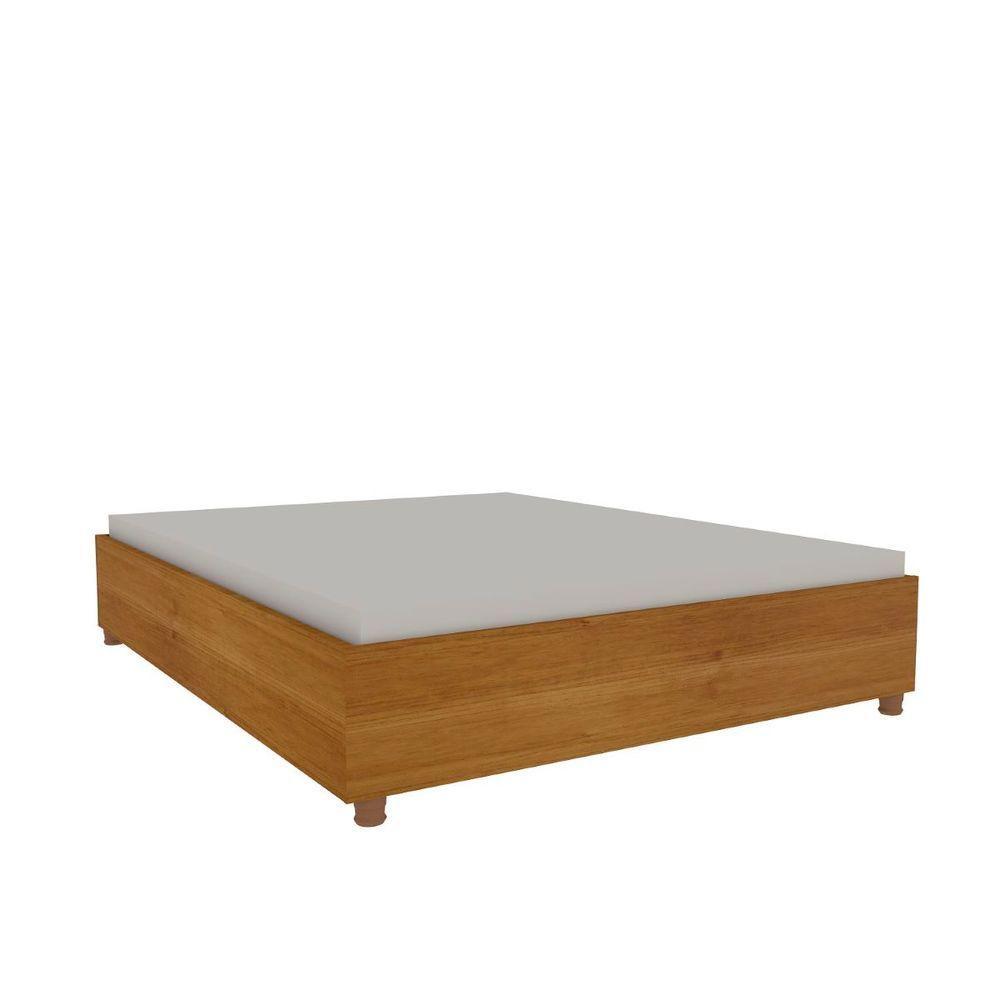 Cama Casal Mônaco Tcil Móveis Cor:cinamomo - 1