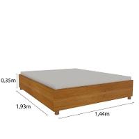 Cama Casal Mônaco Tcil Móveis Cor:cinamomo - 3