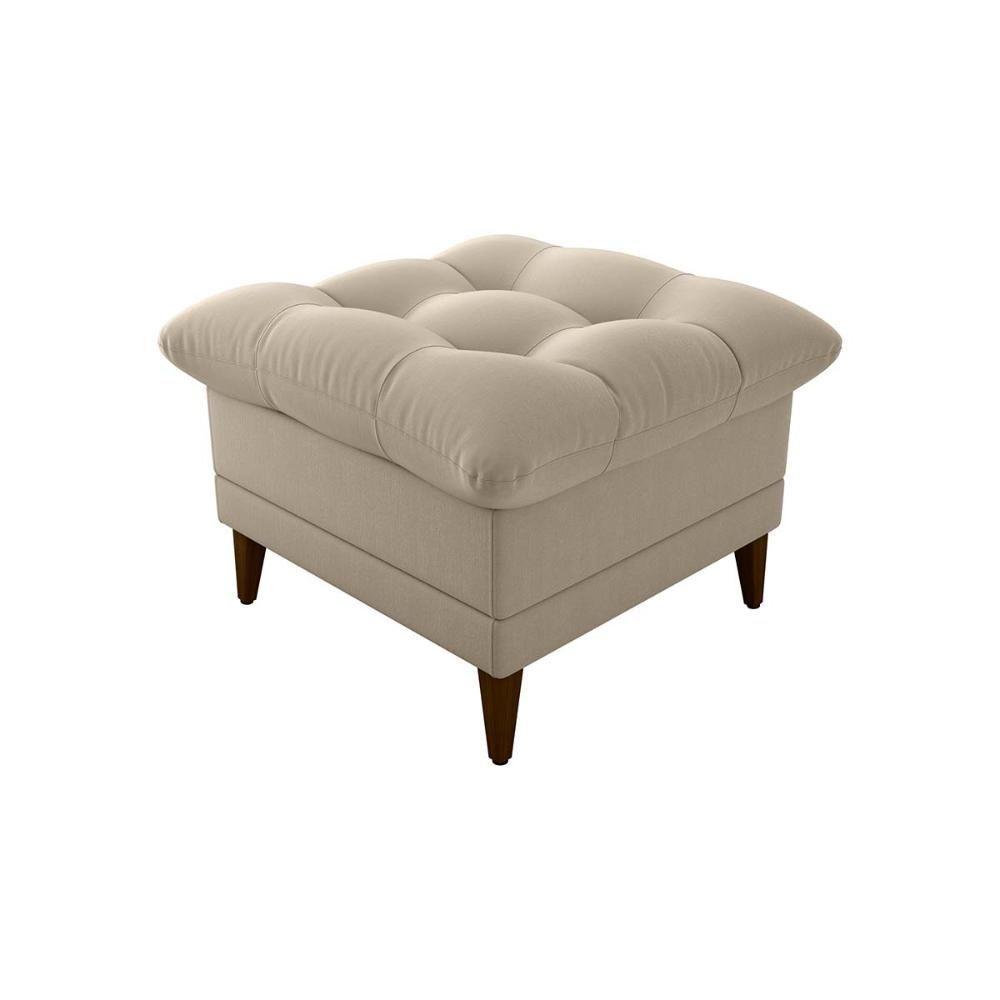 Poltrona De Amamentação Com Puff Montreal Suede Bege Matrix Suede Bege - 6