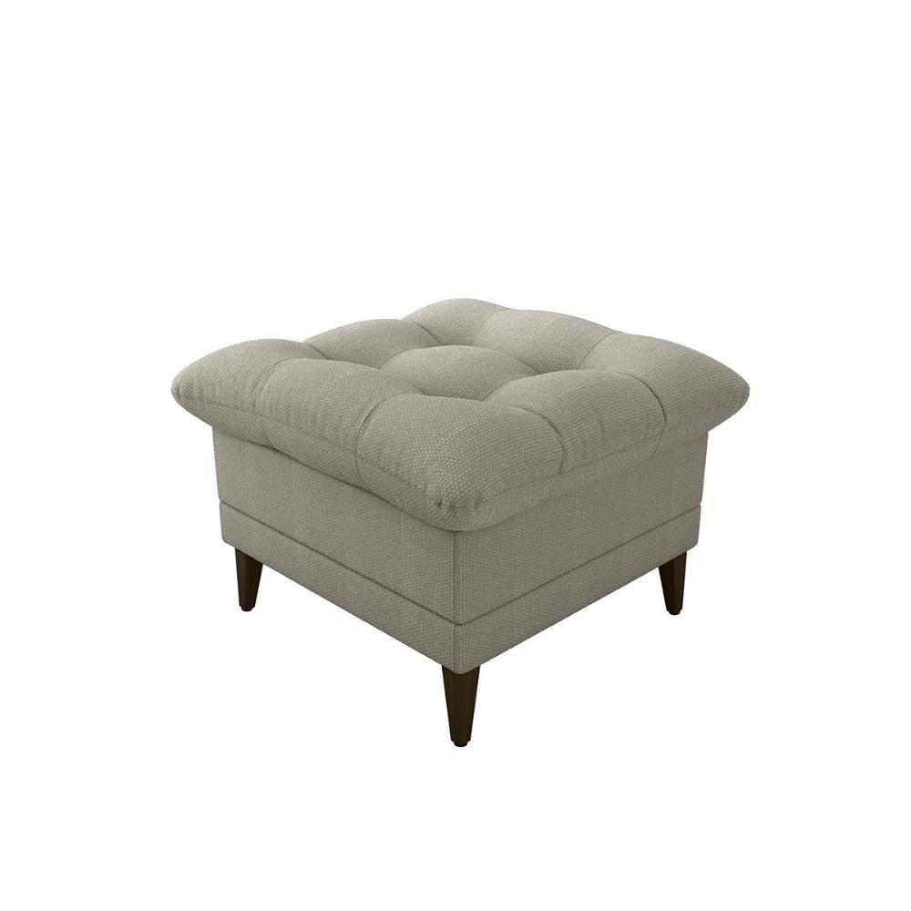 Poltrona De Amamentação Com Puff Montreal Suede Matrix Bege - 2