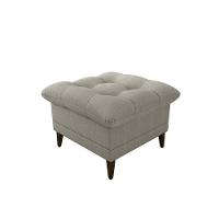 Poltrona De Amamentação Com Puff Montreal Suede Matrix Bege - 2