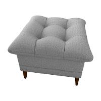 Poltrona De Amamentação Com Puff Montreal Suede Cinza Matrix Linho Milleniun Saturno Cinza - 6