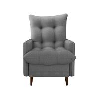 Poltrona De Amamentação Com Puff Montreal Suede Cinza Matrix Linho Milleniun Saturno Cinza - 7