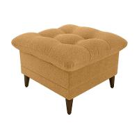 Poltrona De Amamentação Com Puff Montreal Suede Mostarda Matrix Boucle Mostarda - 5