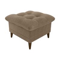 Poltrona De Amamentação Com Puff Montreal Suede Marrom Matrix Boucle Marrom - 5