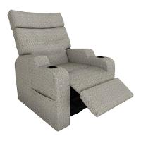 Poltrona Reclinável Do Papaicom Porta Copos Porta Controle Toro Millenium Matrix Linho Millenium - 3