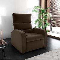 Poltrona Do Papai Reclinável Kwid Veludo Marrom Matrix Veludo Marrom - 2