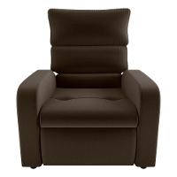 Poltrona Do Papai Reclinável Kwid Veludo Marrom Matrix Veludo Marrom