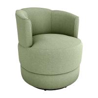 Poltrona Decorativa Giratória Base De Ferro Marselha Boucle Oliva Matrix Boucle Oliva - 1