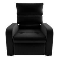 Poltrona Do Papai Reclinável Kwid Veludo Preto Matrix Veludo Preto - 3