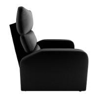 Poltrona Do Papai Reclinável Kwid Veludo Preto Matrix Veludo Preto