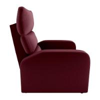 Poltrona Do Papai Reclinável Kwid Veludo Vinho Matrix Veludo Vermelho