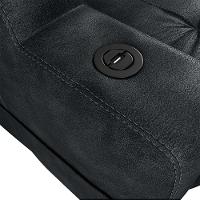 Poltrona Reclinável Do Papai Automática Com Usb E Porta Copos Cherokee Sintetico Preto Matrix Sintetico Rustico Preto - 3