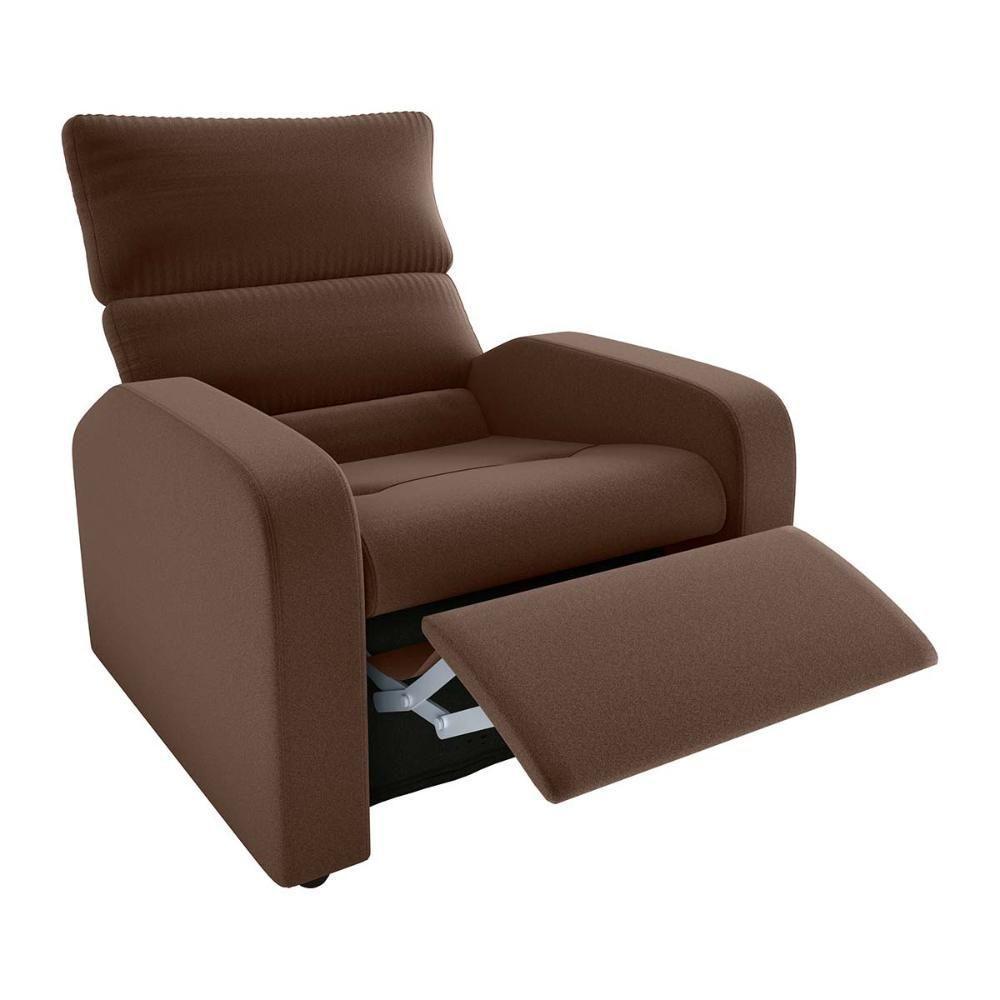 Poltrona Do Papai Reclinável Kwid Veludo Ferrugem Matrix Veludo Ferrugem - 2