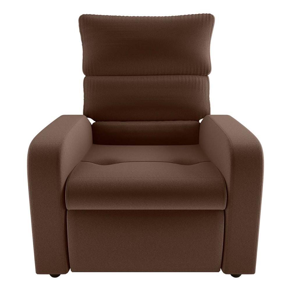 Poltrona Do Papai Reclinável Kwid Veludo Ferrugem Matrix Veludo Ferrugem - 3