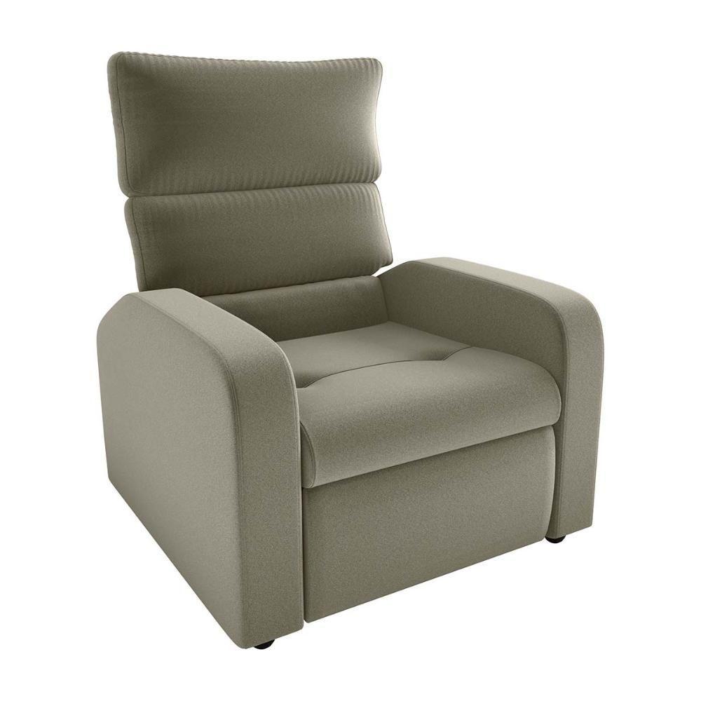 Poltrona Do Papai Reclinável Kwid Veludo Capuccino Matrix Veludo Capuccino - 1