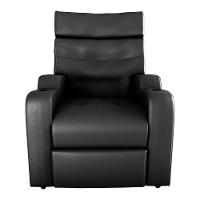 Poltrona Reclinável Do Papaicom Porta Copos Porta Controle Toro Sintetico Preto Matrix Sintetico Preto