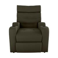 Poltrona Reclinável Do Papaicom Porta Copos Porta Controle Toro Veludo Marrom Matrix Veludo Turkey Marrom