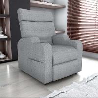 Poltrona Reclinável Do Papaicom Porta Copos Porta Controle Toro Boucle Cinza Matrix Boucle Cinza - 3