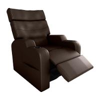 Poltrona Reclinável Do Papaicom Porta Copos Porta Controle Toro Sintetico Marrom Matrix Sintetico Marrom - 2