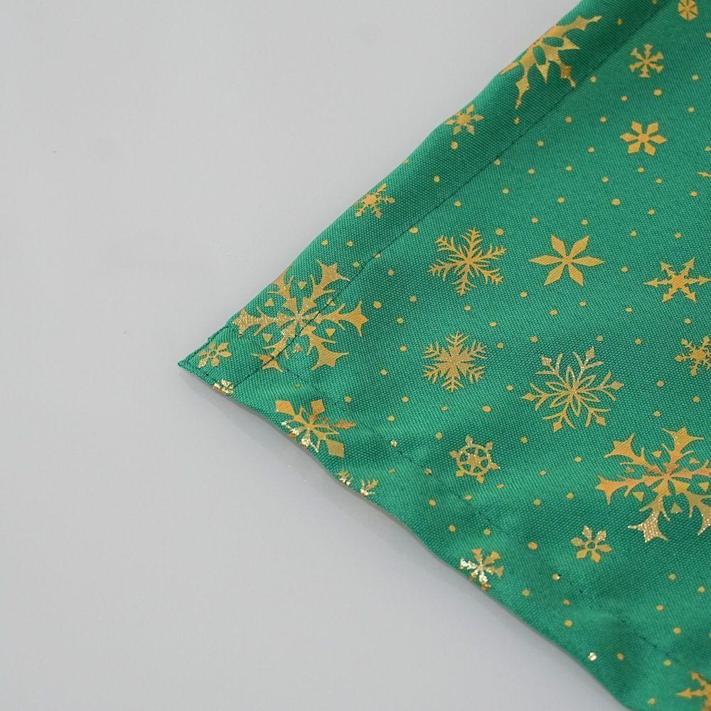 Kit 6 Guardanapos Lumine Natal 42cm X 42cm 100% Poliéster Tecido Oxford - Verde - 6