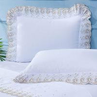 Cobre Leito + Jogo De Cama 7 Peças King Percal 200 Fios Mistral 100% Algodão - Branco - 3