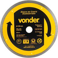 Disco Diamantado 230mm Liso Vonder - 1