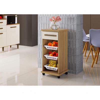 Armário De Cozinha Fruteira Curitiba Arte Moveis Cinamomo/off