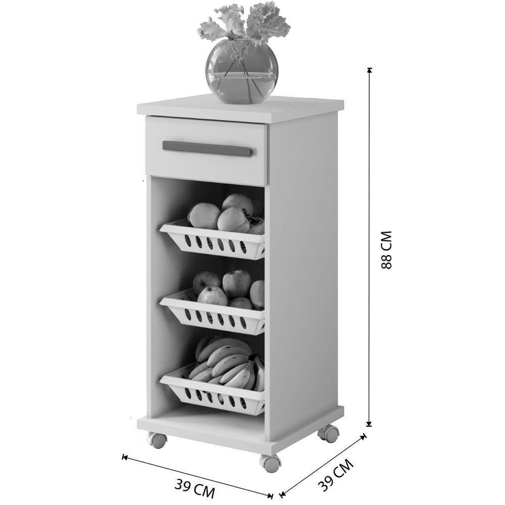 Armario De Cozinha Fruteira Curitiba Arte Moveis Cinamomo/grafite - 2