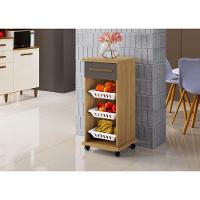 Armario De Cozinha Fruteira Curitiba Arte Moveis Cinamomo/grafite - 3