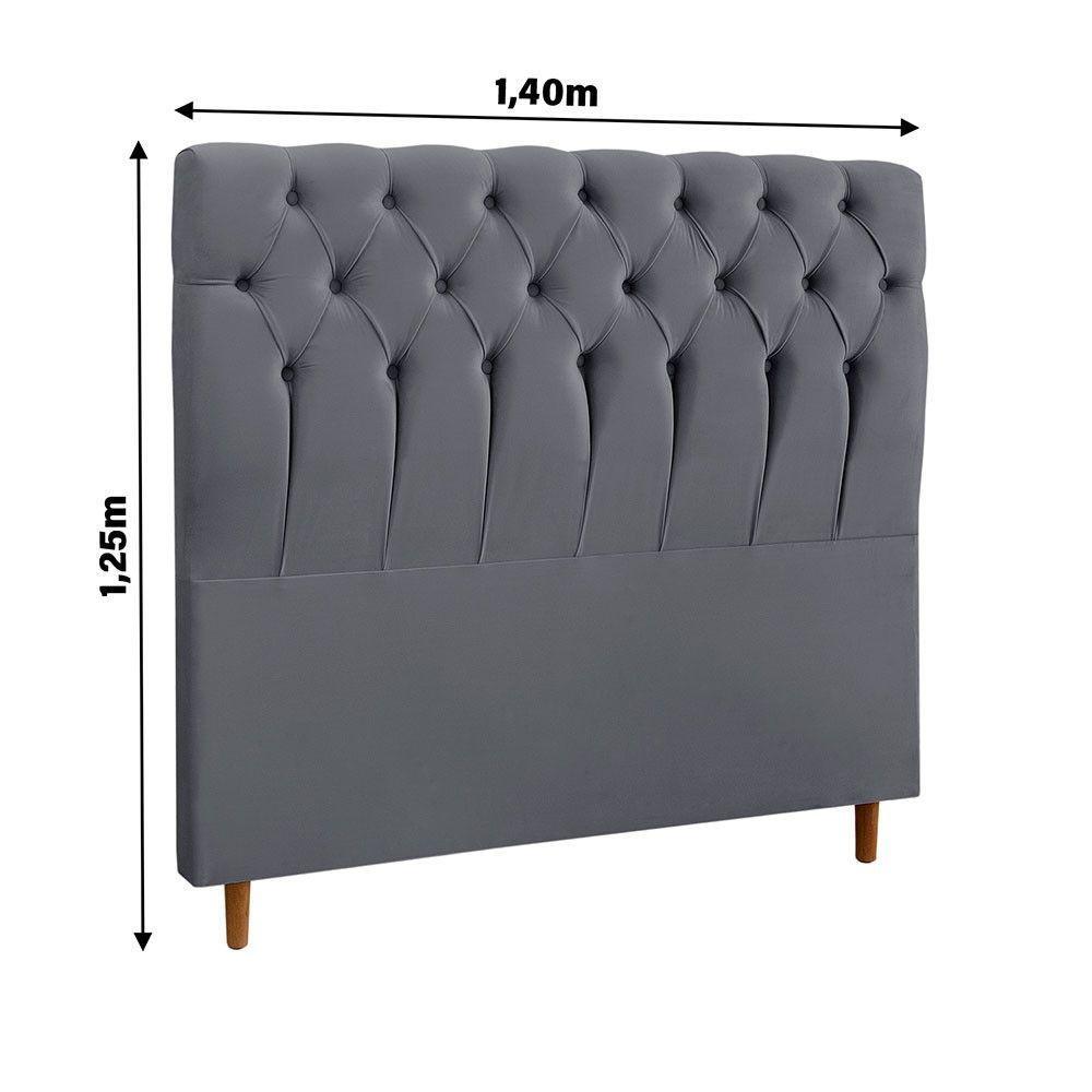 Cabeceira De Casal Madri Casa Mãe Cinza - 2