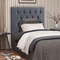 Cabeceira Solteiro Moria Casa Mãe Cinza - 1