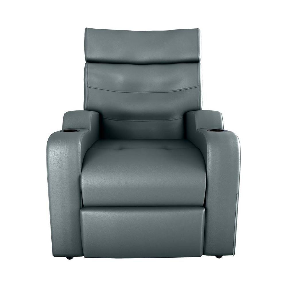 Poltrona Reclinável Do Papaicom Porta Copos Porta Controle Toro Sintetico Cinza Matrix Sintetico Cinza - 6