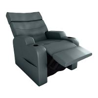 Poltrona Reclinável Do Papaicom Porta Copos Porta Controle Toro Sintetico Cinza Matrix Sintetico Cinza - 5