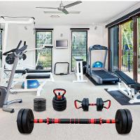 Kit Halteres Anilhas Ajustáveis 15kg Treino Completo 6 Em 1 - 6