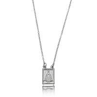 Colar Aço Inox N Sra Aparecida Grafite - 1