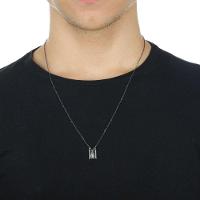 Colar Aço Inox N Sra Aparecida Grafite - 7