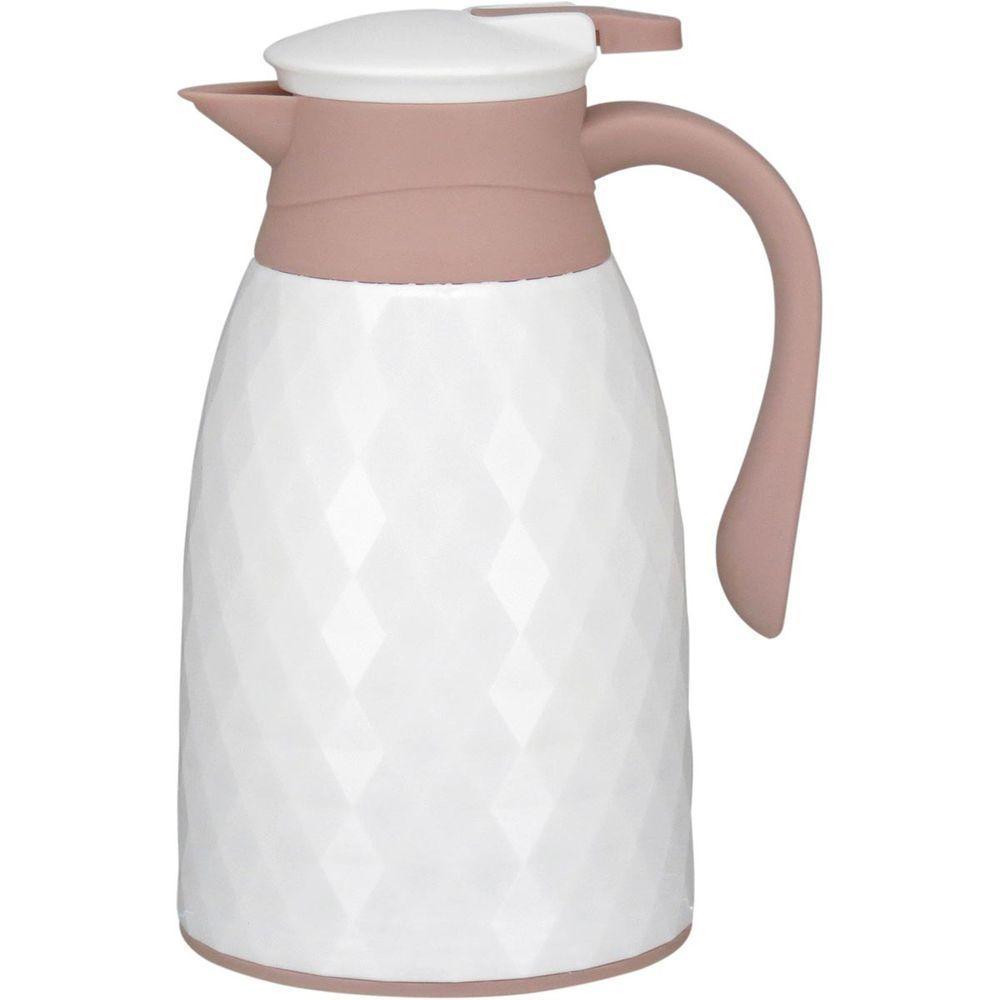 Khenze Garrafa Térmica 25X16X13Cm 1L Plástico Branco Ampola Vidro - 1