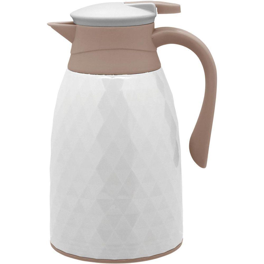 Khenze Garrafa Térmica 25X16X13Cm 1L Plástico Branco Ampola Vidro - 2