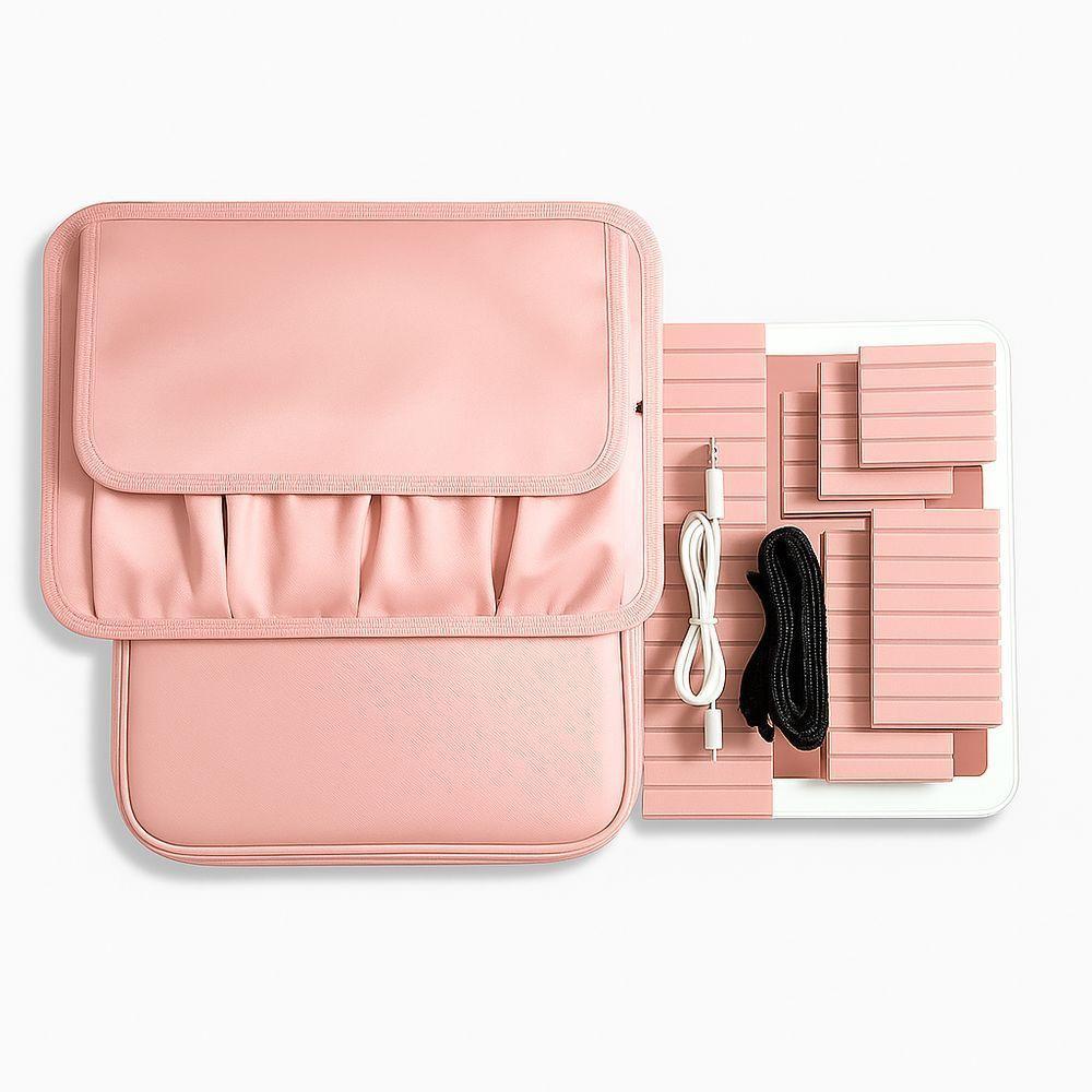 Maleta Profissional Com Luz Led Organizador Portátil De Maquiagem - 6