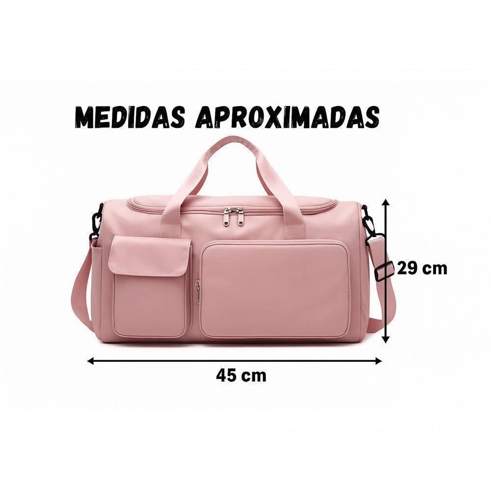 Bolsa Feminina Academia Com Divisória Para Tênis – Resistente E Moderna - 3