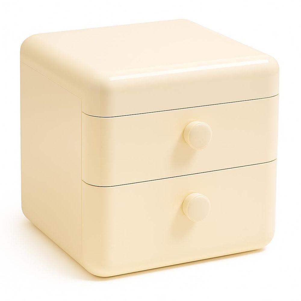 Caixa Organizador De Maquiagem E Acessórios Com Tampa E Gavetas Multiuso - 1