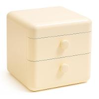 Caixa Organizador De Maquiagem E Acessórios Com Tampa E Gavetas Multiuso - 1