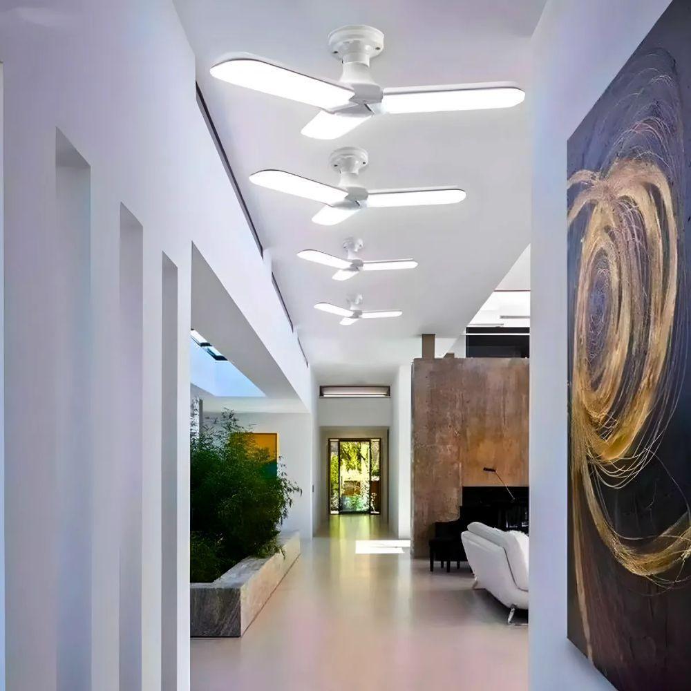 Lâmpada Led Bulbo Pétalas 45w Super Potente Dobrável Luminária Decoração Bivolt - 4