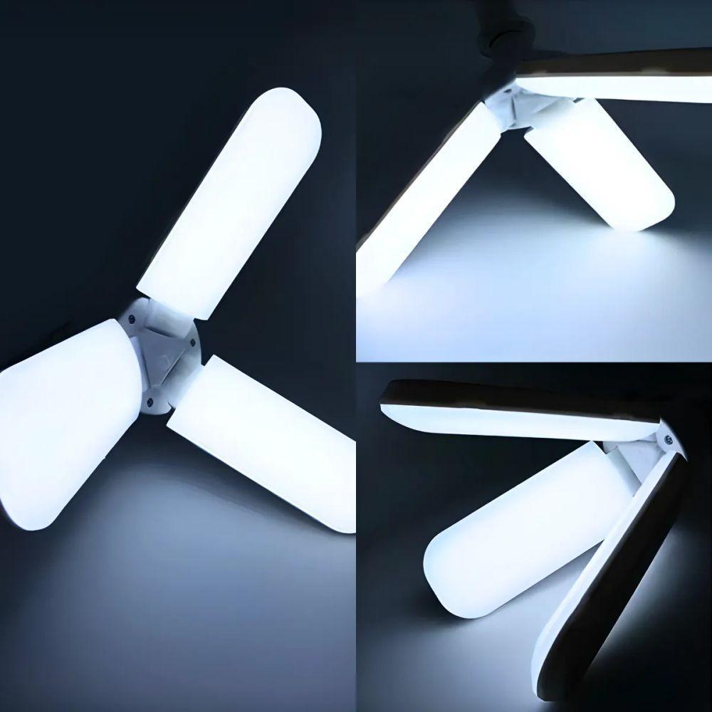 Lâmpada Led Bulbo Pétalas 45w Super Potente Dobrável Luminária Decoração Bivolt - 5