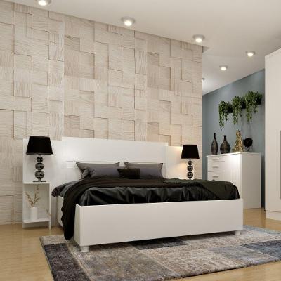 Cabeceira Box Casal Extensível Arizona Tcil Neve