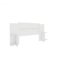 Cabeceira Box Casal Extensível Arizona Tcil Neve - 2