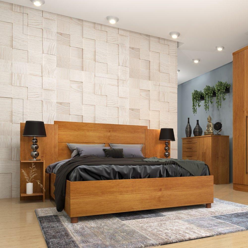 Cabeceira Box Casal Extensível Arizona Tcil Cinamomo - 1