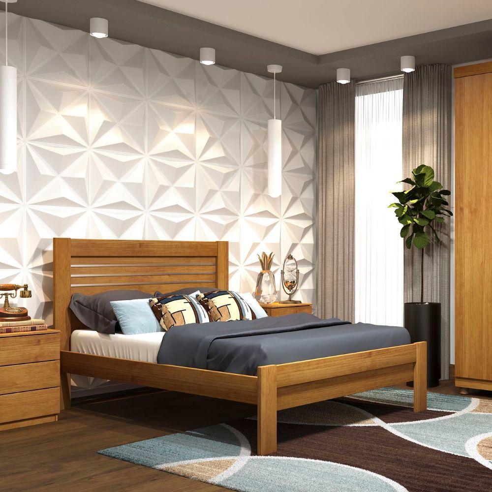 Cama Casal Safira Tcil Móveis Cinamomo - 1